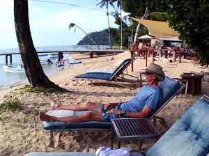Soaking up the atmosphere at Dunk Island