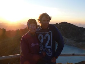 It was cold and windy up there!