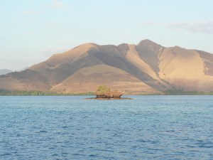 The very stark landscape of northern Flores