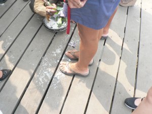 These are not our feet, but you get the idea