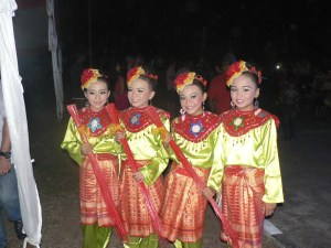 Some of the entertainment that was put on each evening for us at the dock